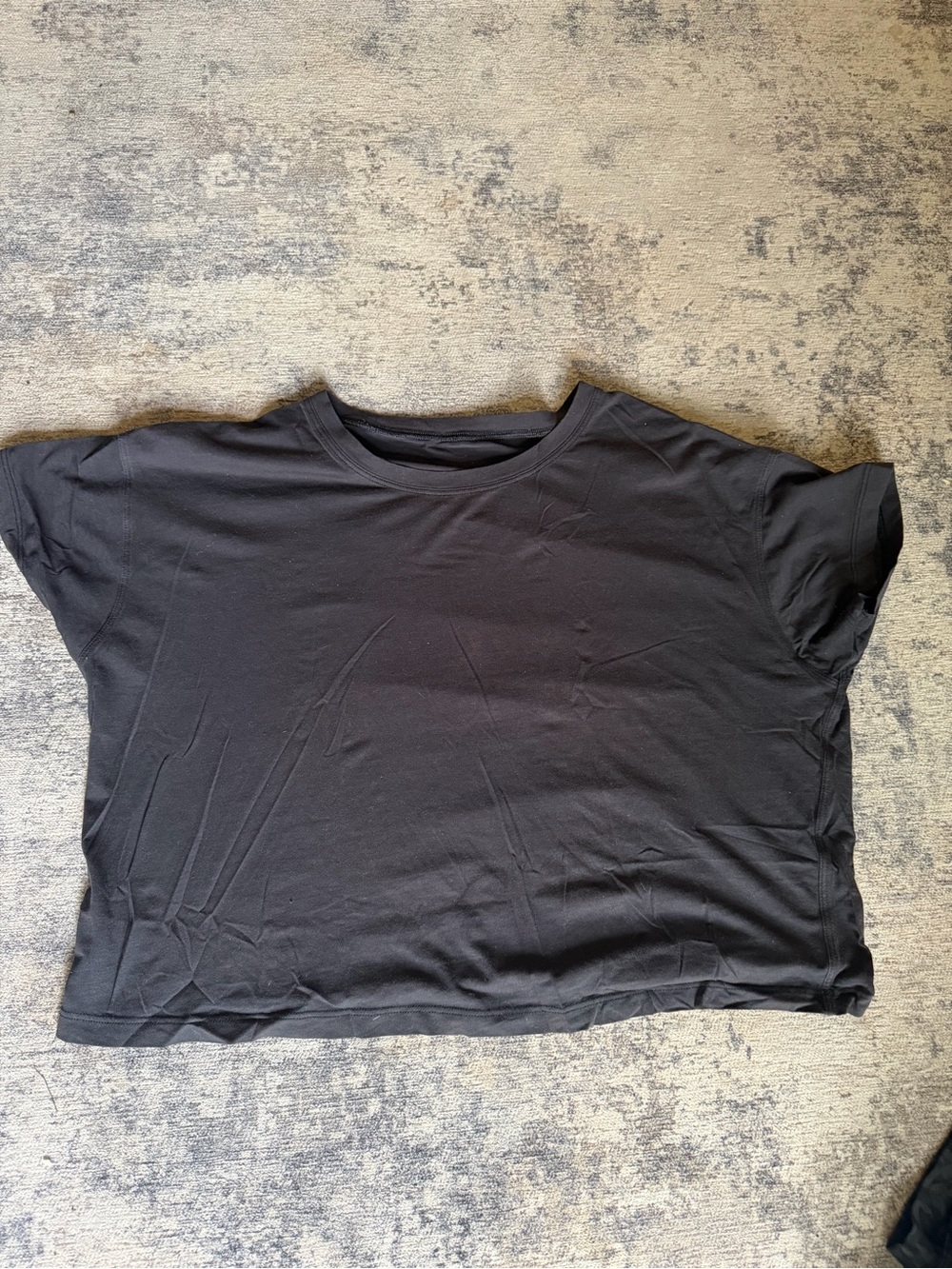 lululemon athletica Black Short Sleeve Relaxed Tee